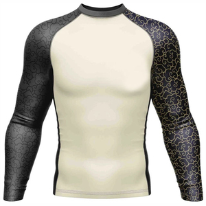Quick Dry Breathable Polyester/Nylon Fabric Rashguards for Men Customizable Logo Half Sleeve MMA Rash Guard <b>Compression</b> <b>Shirt</b> - Product Image 5