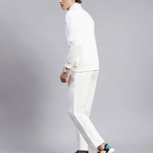 Ensemble de survêtement pour homme à porter au quotidien, coupe confortable, avec veste zippée intégrale et pantalon - Product Image 3