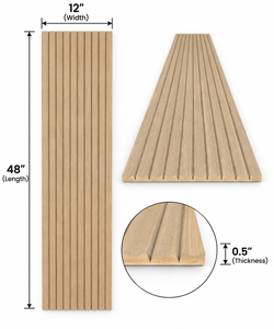 Paneles de Pared Flexibles de Madera Maciza Modernos con Diseño de Rayas 3D para Decoración de Interiores, Estilo Contemporáneo para Almacenes y Baños - Product Image 2