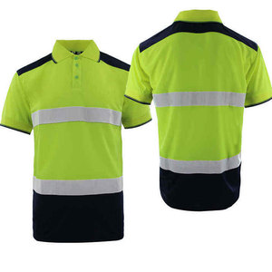 เสื้อยืดสะท้อนแสงสีน้ำเงินสำหรับผู้ชาย Econex Sports เสื้อทำงานแบบมองเห็นได้ชัดเจน ได้รับการรับรองมาตรฐาน BS ผ้าโพลีเอสเตอร์กันยับ แขนสั้น - Product Image 3