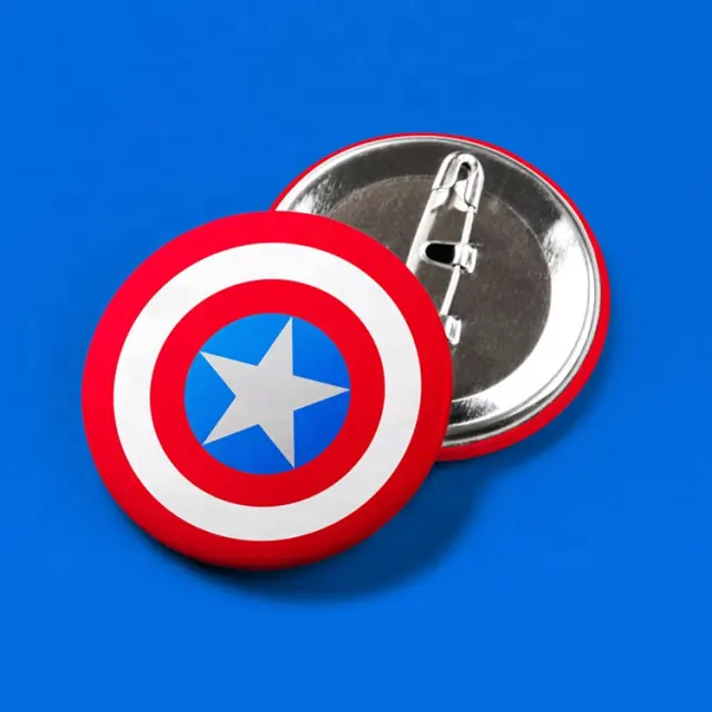 I più venduti 2022 stampa Logo badge design personalizzato tipo di prodotto badge Pin bottone in latta