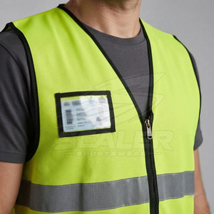 Chaleco de Seguridad Reflectante de Malla Transpirable Ligero con Múltiples Bolsillos, ANSI Clase 2, para Trabajadores de la Construcción y Uso Industrial - Product Image 4