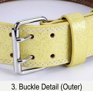 Ceinture de musculation réglable pour le soulagement des douleurs dorsales, avec soutien lombaire, à paillettes, pour la musculation et les soulevés de terre en salle de sport - Product Image 2