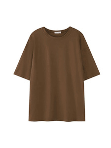 T-shirt basique de haute qualité pour homme, 100% coton, motif uni, col rond, manches courtes, coupe régulière, écologique, décontracté, anti-boulochage - Product Image 3