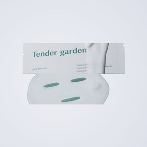 Masque en feuille pour le visage K-Beauty Tender Garden Skin Renewal Cream, 1 feuille, fabriqué en Corée, 30g, soin du visage. - Product Image 1