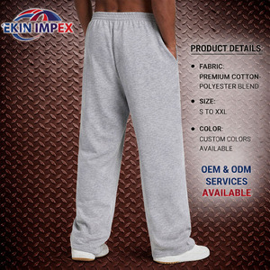 Pantalon de jogging large personnalisé pour homme, imprimé par transfert thermique, en tissu Oxford 100 % coton, taille élastique, taille mi-haute, coupe oversize - Product Image 2