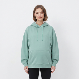 Sweat-shirts de grossesse et d'allaitement surdimensionnés pour femmes, 100% coton molletonné, pull ample pour femmes enceintes - Product Image 6