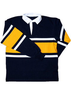Camisa Casual de Manga Larga para Hombre, Tejida, con Rayas Blancas y Amarillas, Cuello con Botones, Estilo Preppy, para Otoño - Product Image 4