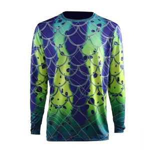 Camiseta de Pesca de Manga Larga de Secado Rápido, Diseño Personalizado, Alta Calidad, 100% Algodón, Transpirable, Corte Holgado para Hombre - Product Image 5
