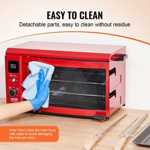 Máquina Eléctrica para Shawarma, Asador de 2 Varillas para Pollo Gyro y Asados, Horno de Alta Capacidad para Barbacoa - Product Image 6