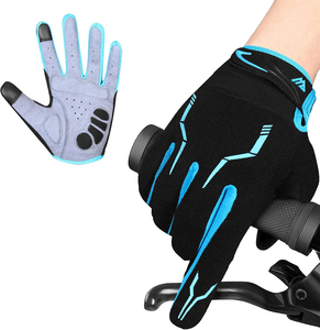 Gants de cyclisme pour hommes, gants de vélo BMX à doigts entiers, gants de VTT, gants tactiles pour vélo, gants rembourrés antidérapants pour la conduite - Product Image 4