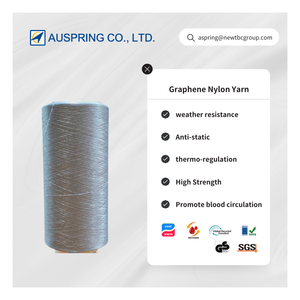 Hilo de Nailon Mezclado con Grafeno Crudo a Granel MIT para Costura que Mejora la Circulación Sanguínea, Antibacteriano y Ecológico - Product Image 1