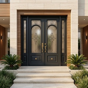 Premium Custom Wrought Iron <b>Swing</b> Door Powder-coated Weather Resistant Elegant Entryway for Commercial and Residential - Product Image 4