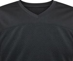 Custom Black American <b>Football</b> Practice <b>Jersey</b> <b>Plain</b> Mesh V-Neck Blank Training Shirt High Quality Breathable Quick Dry - Product Image 5
