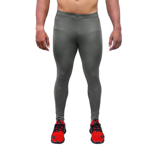 Customized Colors <b>Men's</b> <b>Compression</b> Leggings Elastic Waist Spandex/Polyester <b>for</b> Gym Running Fitness Sportswear - Product Image 2