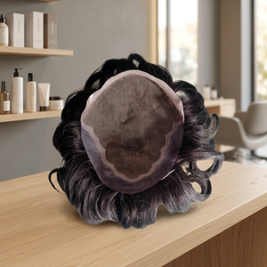Taz cheveux hommes indien Remy cheveux toupet perruque crépus droite vague profonde Styles d'eau fabriqués au Bangladesh - Product Image 2