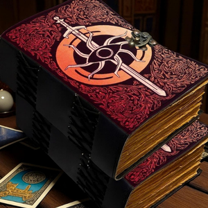Diario Gótico de Cuero con Diseño de Espada, 400 Páginas Impresas, Hecho a Mano, Grimoire Oculto, Libro de Hechizos de Fantasía Oscura, Vintage, Año Nuevo, Pascua - Product Image 5