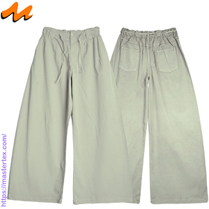 กางเกงขายาวทรงปล่อยสำหรับผู้หญิง ยี่ห้อ MASTER TEXTILE ผลิตจากวัสดุรักษ์โลก ซักได้ ระบายอากาศดี มีเชือกผูกเอวยางยืดในตัว เหมาะสำหรับงานปาร์ตี้ - Product Image 3