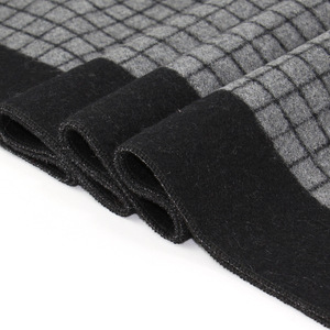 Écharpe Jacquard Épaisse à Carreaux en Mélange de Laine Teinte en Fil, Écologique et Personnalisée, pour Homme, Style Business Décontracté, Chaude, avec Pompons - Product Image 5