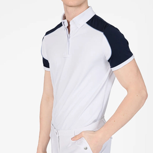 Top Soft Lightweight <b>Men</b> Horse Riding <b>Base</b> <b>Layer</b> Short Sleeves Fabric Breathable Training Equestrian Riding Shirt Customized - Product Image 5