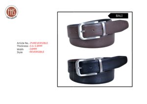 Cinturones de Perfil Buffalo de Alta Calidad para Hombre, Longitud Personalizada, FHS LPB02, 35 mm, con Hebilla de Aleación Negra - Product Image 4