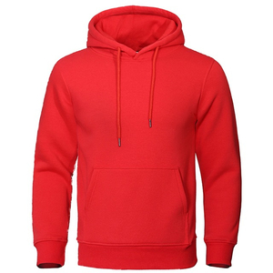 Sweat à capuche pour homme en molleton de coton brodé avec poche kangourou, décontracté, pour le sport et la gym, personnalisable et vierge - Product Image 2