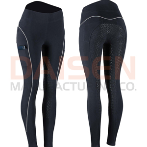 Leggings d'équitation pour femmes à grip intégral, motif silicone, taille haute, extensibles et respirants - Product Image 5