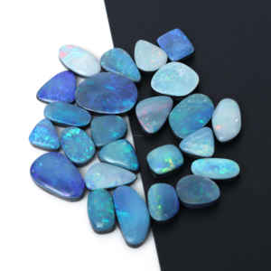 Cabujones de Ópalo Australiano Natural al por Mayor, Gemas Sueltas Azules de Fantasía para la Fabricación de Joyas - Product Image 5