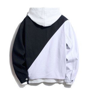 Fleece <b>Jacket</b> <b>for</b> <b>Men</b> <b>Mens</b> Color Block <b>Denim</b> Lapel <b>Jacket</b> <b>Men'S</b> Casual Button Cardigan Jean <b>Jacket</b> Coat With Pocket - Product Image 2