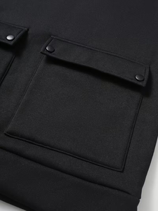 Men's Fashion Raglan Sleeve Half-<b>Zip</b> Open Neckline Autumn/Winter Casual Versatile Regular Sleeve 100% Cotton Fleece Sweatshirt - Product Image 4