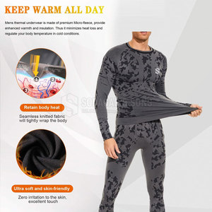 Winter Ready <b>Thermal</b> Layer Set With Soft Touch And Long Sleeve <b>Top</b> High Performance <b>Thermal</b> Layer Set - Product Image 4