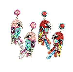 Pendientes de Perlas de Vidrio Hechas a Mano, Ovalados, Grises, Negros y Rosas, Unisex, Clásicos y Modernos, para Maestras y Bodas - Product Image 5