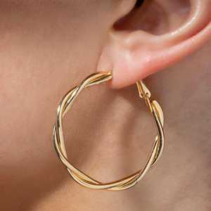 Trendy PRAO Serpentine Ear Ornaments Pendientes de aro de moda - Product Image 6