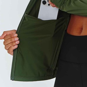 เสื้อแจ็คเก็ตแทร็คสตรีทแวร์สุดเท่ พิมพ์โลโก้ได้ตามต้องการ ดีไซน์ลำลอง ระบายอากาศได้ดี สำหรับผู้หญิง - Product Image 6