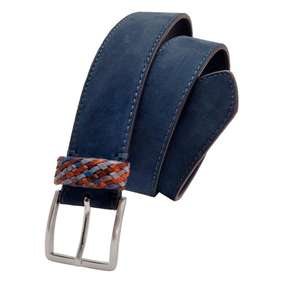 Ceinture Formelle Homme en Cuir Véritable Vintage Tendance, Écologique, en Peau de Vache, Boucle en Acier, Longue Durée, Noire - Product Image 1