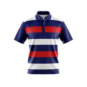 เสื้อโปโลแขนสั้นแบบซับลิเมชั่น สีพื้น ผ้าถัก ระบายอากาศได้ดี ทรงปกติ มีโลโก้ด้านหน้า - Product Image 4