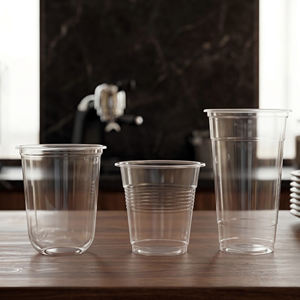 Custom Transparent Quang Quan Eco-Friendly Disposable PP Single Wall <b>Plastic</b> <b>Cup</b> Lid 95mm Diameter Coffee Use Vietnam - Product Image 2