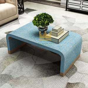 Luxury Vietnamese <b>Mother</b> of Pearl Coffee Table - Handcrafted Accent Furniture for Wholesale - Product Image 2