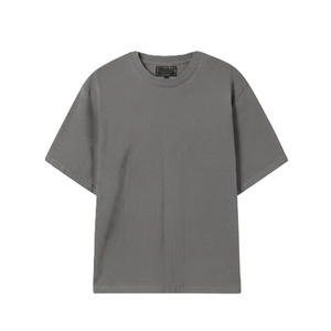 Oversized <b>Crop</b> <b>Top</b> Half Sleeve O-Neck Casual T-Shirt With Front Letter Logo Print <b>Men's</b> Breathable Knitted Cotton Wear - Product Image 6