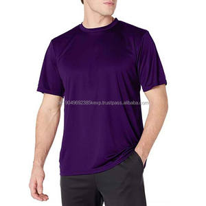 T-shirts bleu marine pour hommes, vêtements grande taille, style streetwear, coupe ajustée, coton respirant, OEM personnalisé, t-shirt pour hommes - Product Image 2