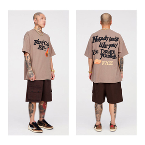 เสื้อยืดผู้ชายพิมพ์ลายนูน 3 มิติ แบบขายส่ง พร้อมโลโก้สั่งทำ ดีไซน์ริงเกอร์ล่าสุด คอกลม พิมพ์ลายพัฟพร้อมโลโก้ - Product Image 4