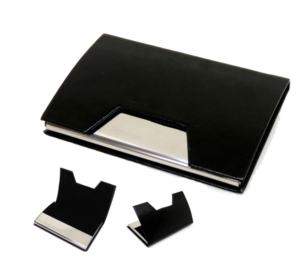 Tarjetero de polipiel con logotipo impreso, cartera para uso en oficina, personal y profesores - Product Image 1