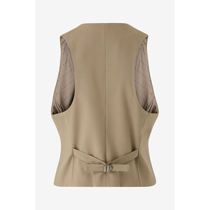 Mens Formal Vneck Waistcoat Single Breasted Solid Color Polyester <b>Vest</b> with Anti-Wrinkle Button Detail for Suits Autumn Wear - Product Image 3