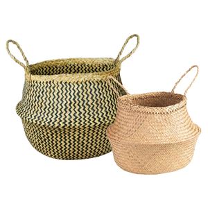 Panier décoratif artisanal en jonc de mer tressé à la main de la marque PHU HAO pour pique-nique, rangement, lessive, panier cadeau - Product Image 1