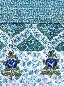 Wholesale Handmade <b>Indian</b> Cotton Fabric Sanganeri Hand Block Printed Fabric Raw Material Dress Fabric Bulk Order Supplier - Product Image 4