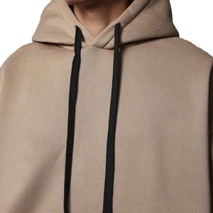 2025 hommes poids lourd coton Style Vintage sweat à capuche surdimensionné Double manches respirant survêtement Logo personnalisé contraste couleur - Product Image 3