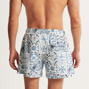 Shorts de bain décontractés en polyester pour hommes, style urbain, collection été 2026, vente en gros, shorts de plage imperméables pour hommes - Product Image 4