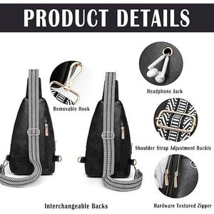 Borsa a Tracolla Piccola Marrone da Donna, Borsa a Spalla per Lavoro e Shopping, Pratica Marsupio/Borsetta - Product Image 2