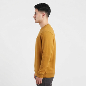 Sweat-shirts à col rond de haute qualité, unis, classiques, pour hommes, avec logo personnalisé, sweat-shirts épais, broderie - Product Image 4