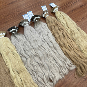 Venta al por mayor de queratina I-Tip y U-Tip, pedidos a granel de cabello humano virgen, paquetes SDD de doble densidad, 1g por mechón, calidad premium de fábrica de Vietnam - Product Image 4